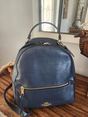Coach Jordyn Backpack Midnight With Gold Hardware
